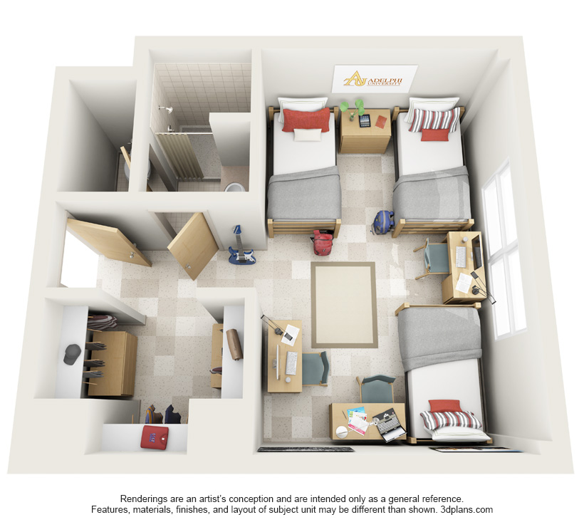 Three Room Triple Dorm Three Room Triple Dorm