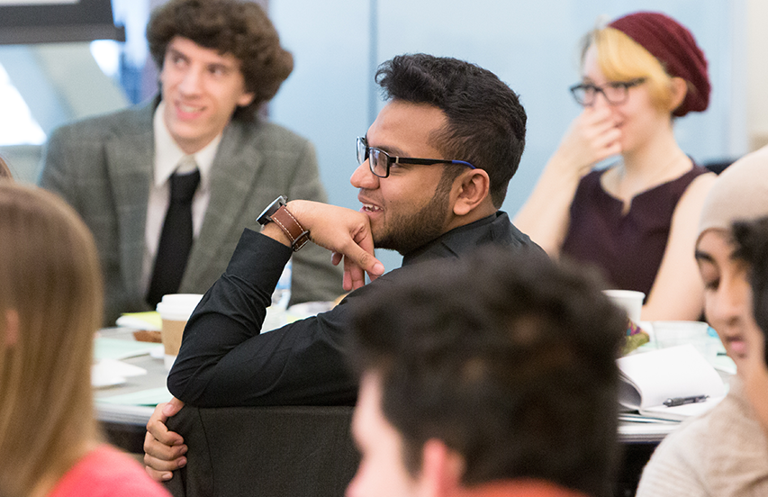Students Gathering for Class Conversation