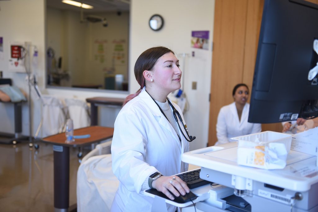 Nursing Student in a Lab