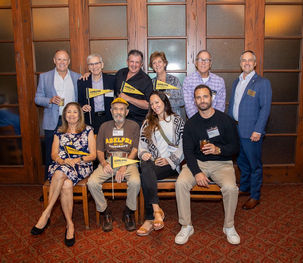 University Advancement staff with alumni and friends
