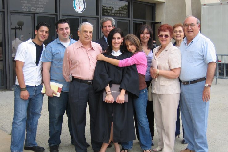 Louisa's granddaughter Diana Ferrara Lillo ’05 and family at her graduation