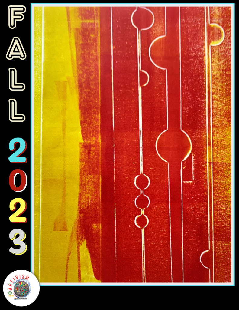 Fall 2023 Magda Makridou abstract art poster design 