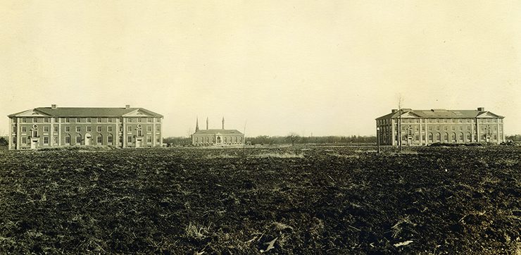 Adelphi University’s first three buildings – Garden City, 1929