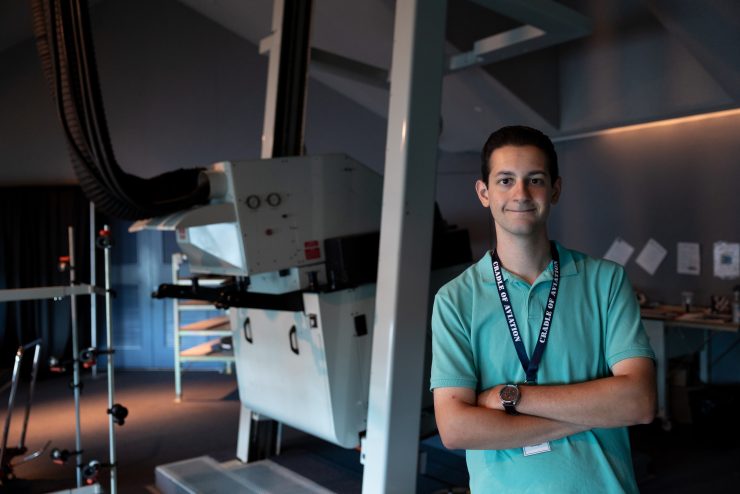 Joseph D’Andrea was able to create his own show for the Cradle of Aviation Museum’s planetarium