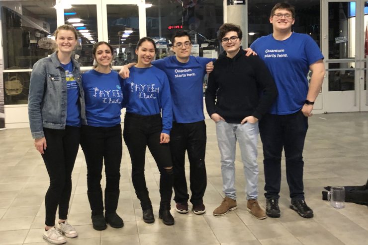 Students in Adelphi’s chapter of the Society of Physics Students manage demanding courses, do research and are also active outside of the classroom, sharing their favorite subject with Adelphi and surrounding communities.