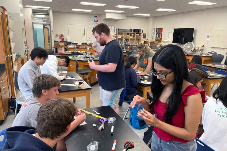 Adelphi Physics department Lab for Kids at Manhasset High School.