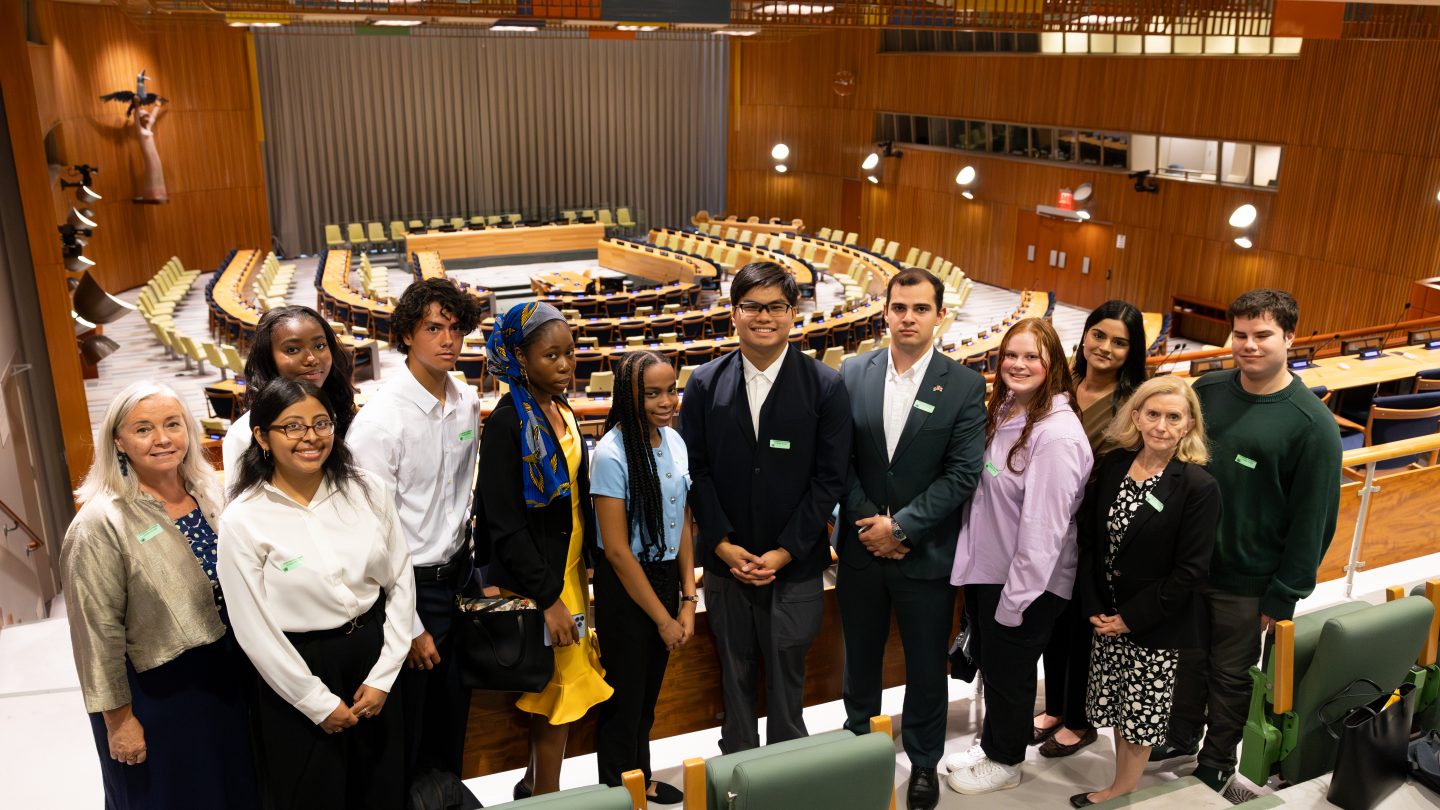 International studies students tour the UN