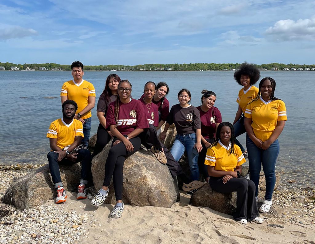 CSTEP students explore coastal ecosystems during a fieldwork session.