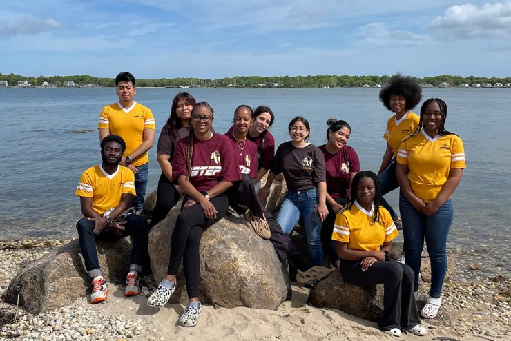 CSTEP students explore coastal ecosystems during a fieldwork session.
