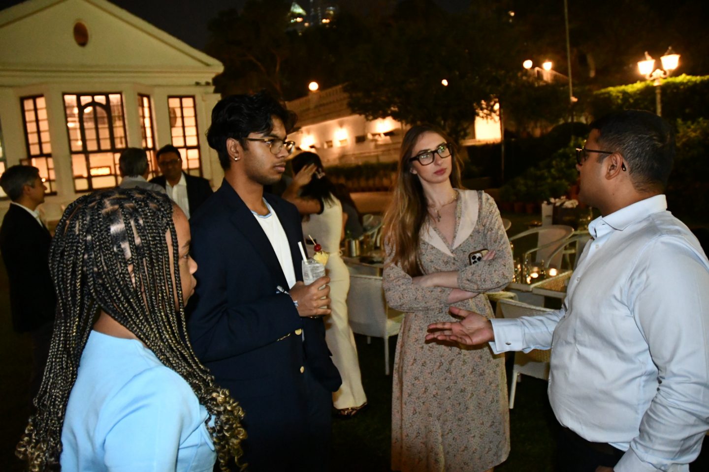 Meeting Adelphi University alumni at the Royal Willingdon Sports Club in Mumbai