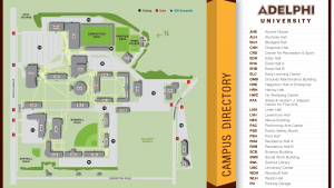 Campus Map Brand Identity Adelphi University