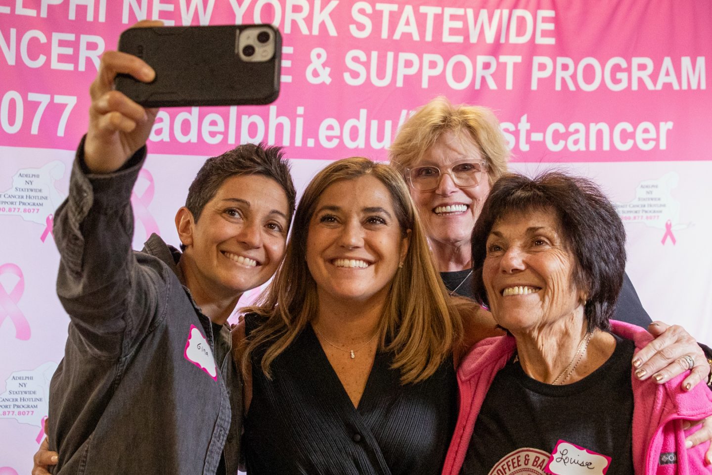 Four women taking a selfie