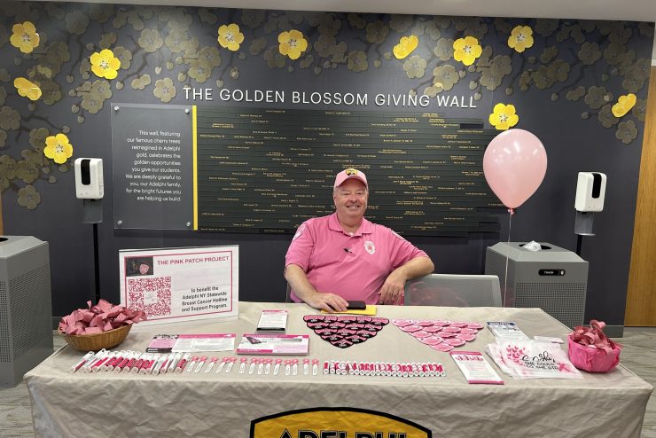 Adelphi University Public Safety has teamed up with the Adelphi NY Statewide Breast Cancer Hotline & Support Program to promote Breast Cancer Awareness Month.