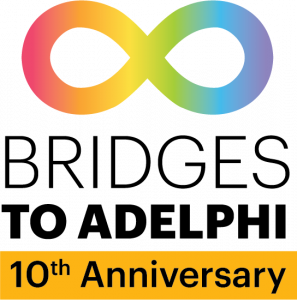 Bridges to Adelphi 10th Anniversary logo