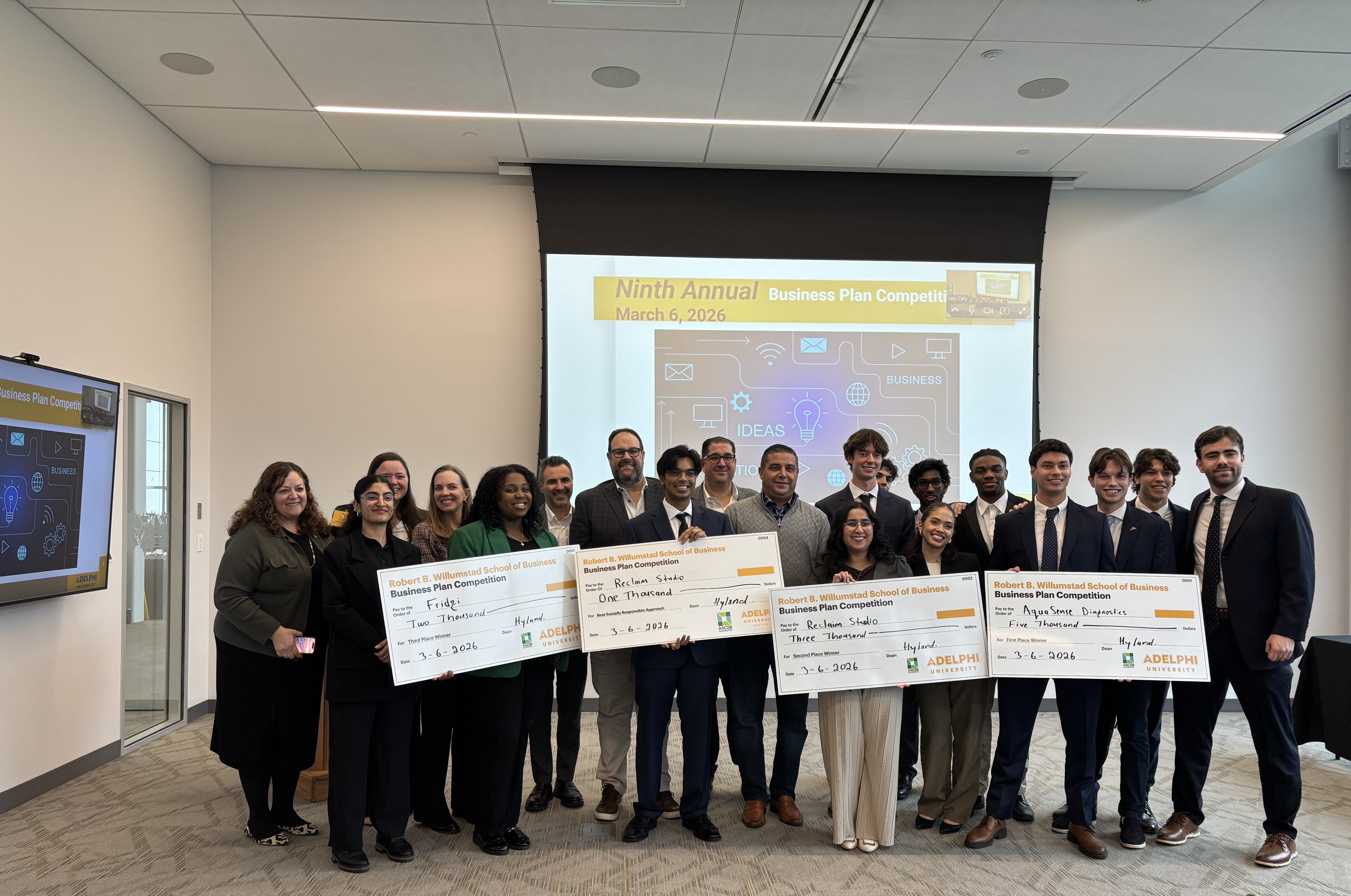 2026 Business Plan Competition Winners at Adelphi University