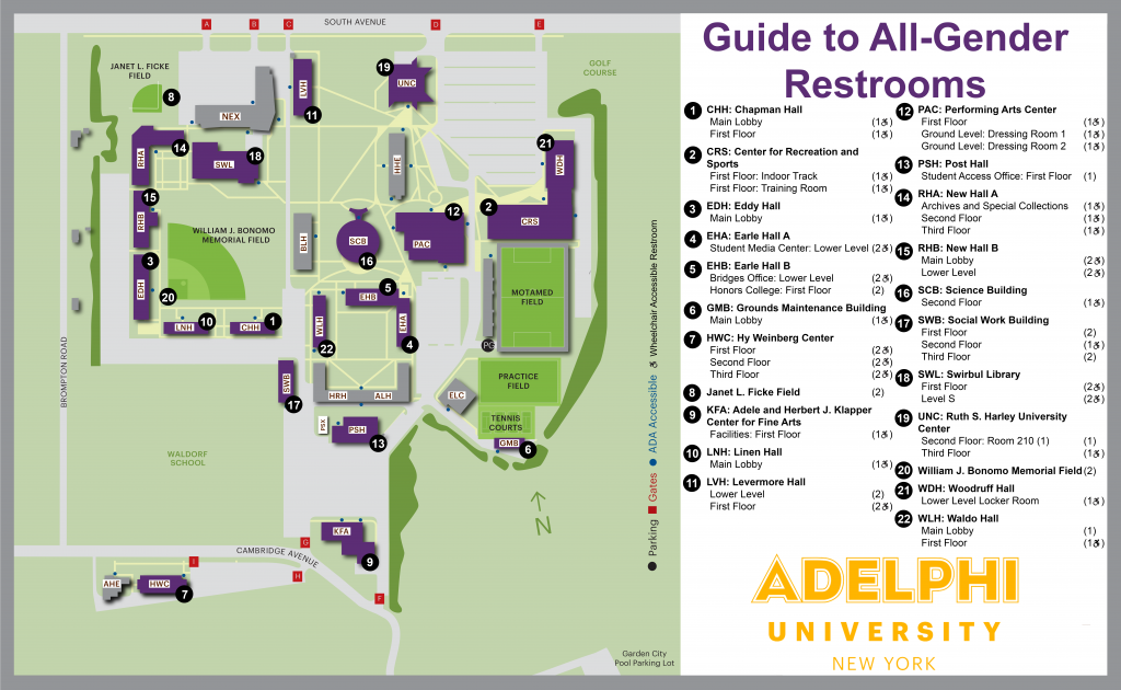 AllGender Restrooms Gender Neutral Bathrooms Adelphi University