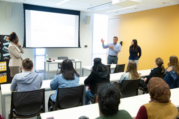 A mentoring program workshop at Adelphi