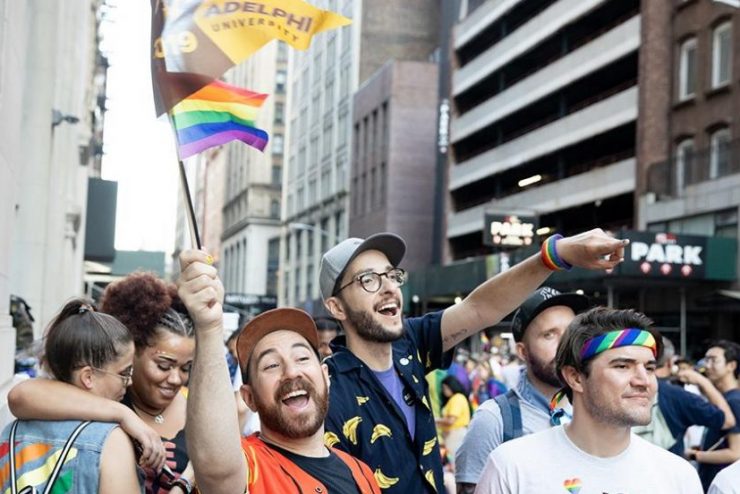 Adelphi University attends the Pride Parade in NYC