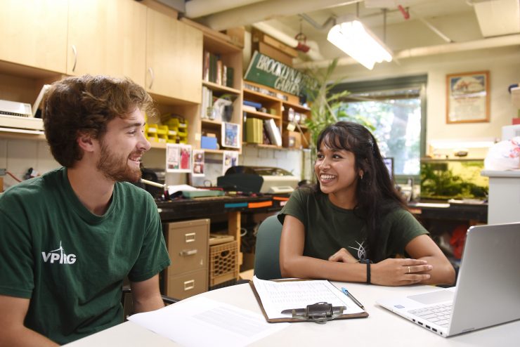 Student intern at the Brooklyn Botanic Garden