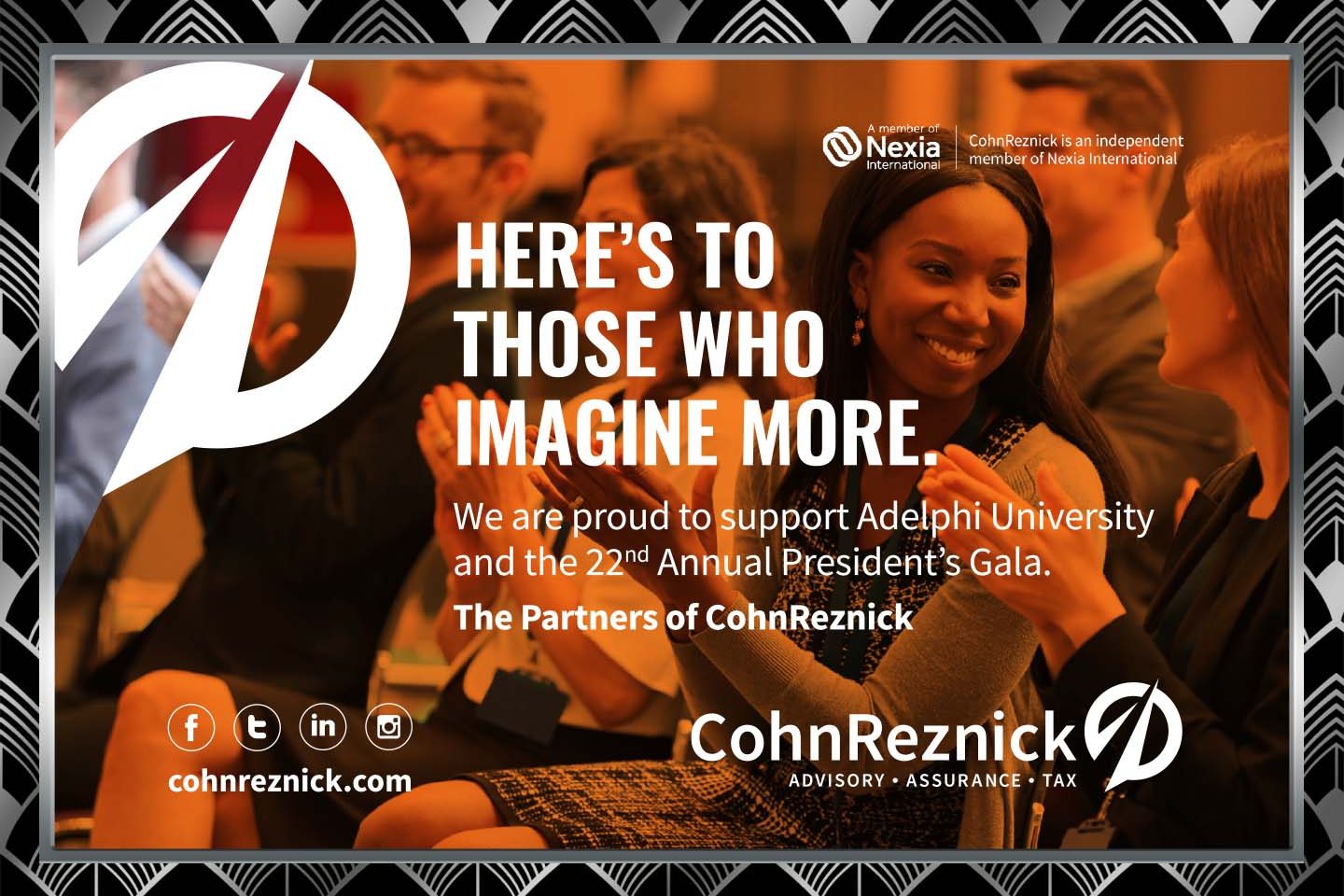 Cohn Reznick Gala Silver Ad
