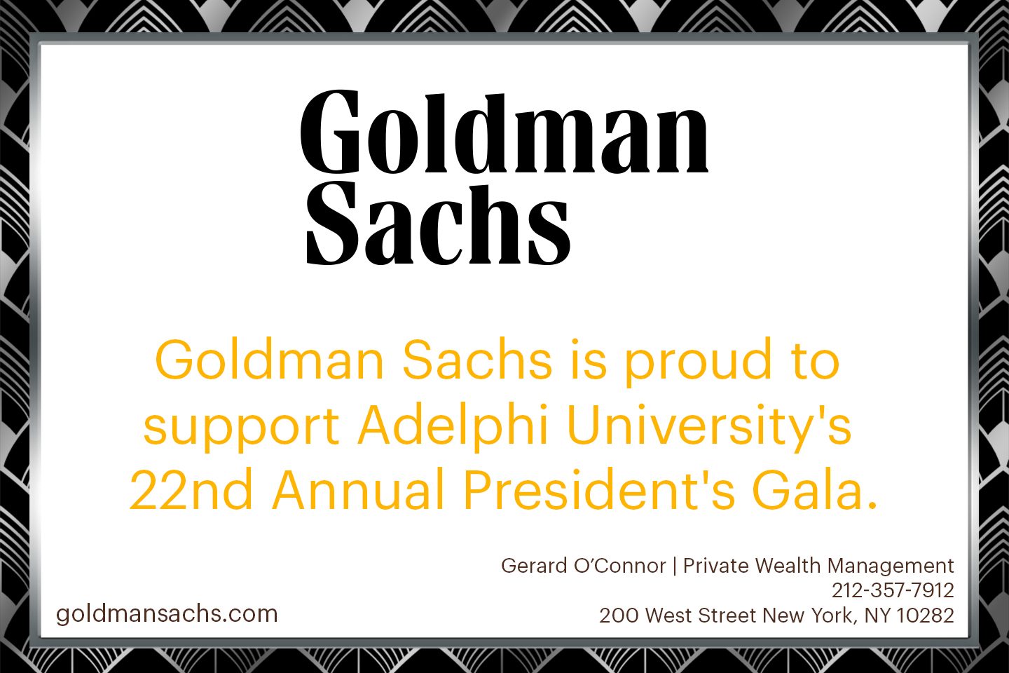 Goldman Sachs Silver Ad