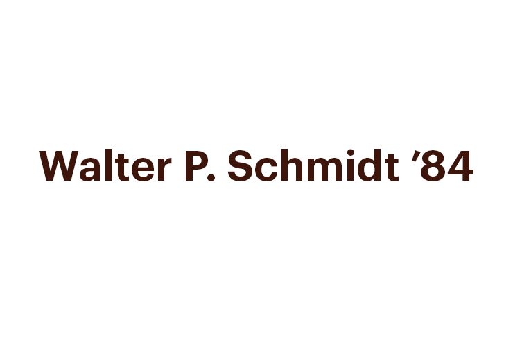 Walter P. Schmidt ’84