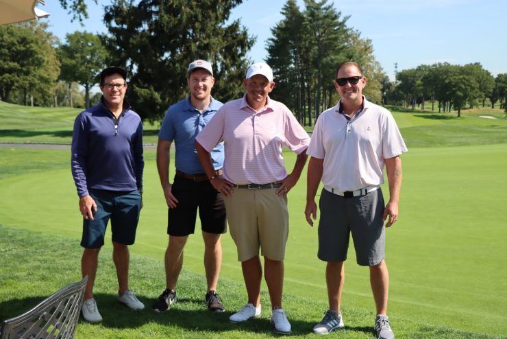 golfers at the annual golf classic