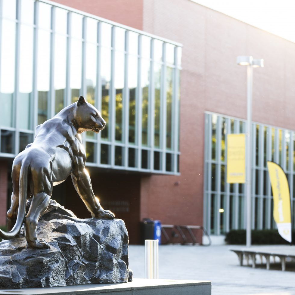 Panther Statue on campus