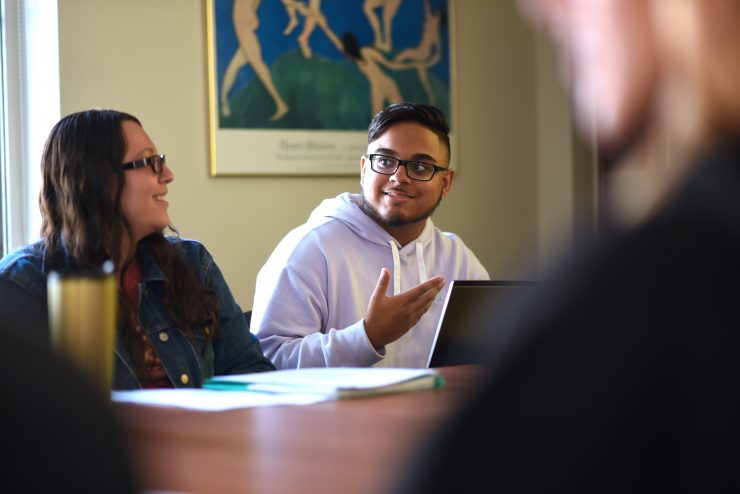 Adelphi honors students in the classroom