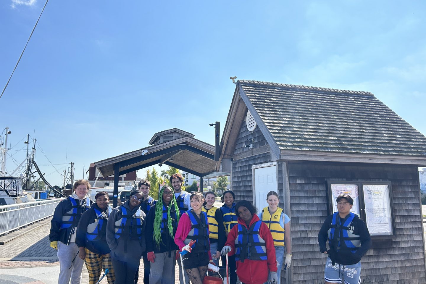 Students helped with cleaning up local bays, waterways, and shores along the south shore of Long Island.