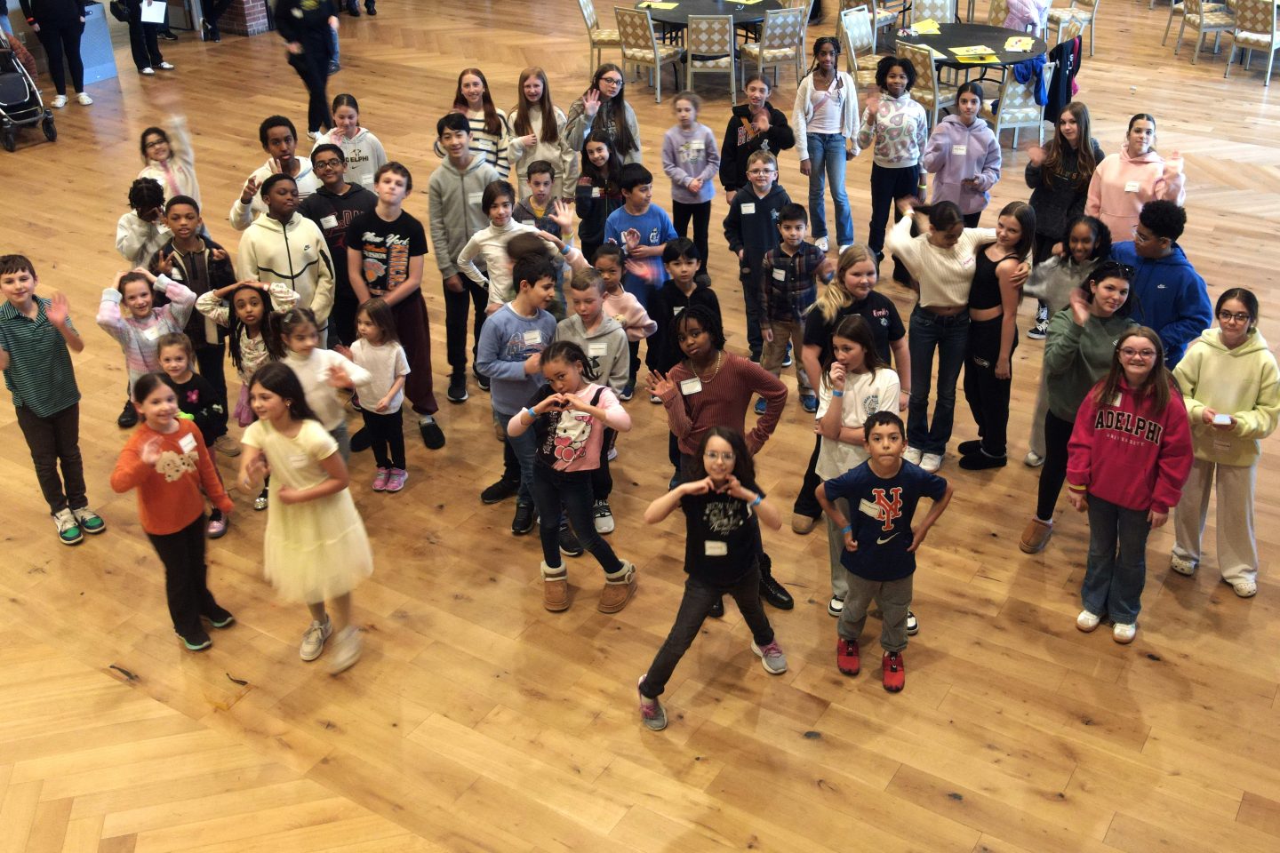 A great time had by all! Adelphi employees’ children take part in Bring Your Child to Work Day activities.