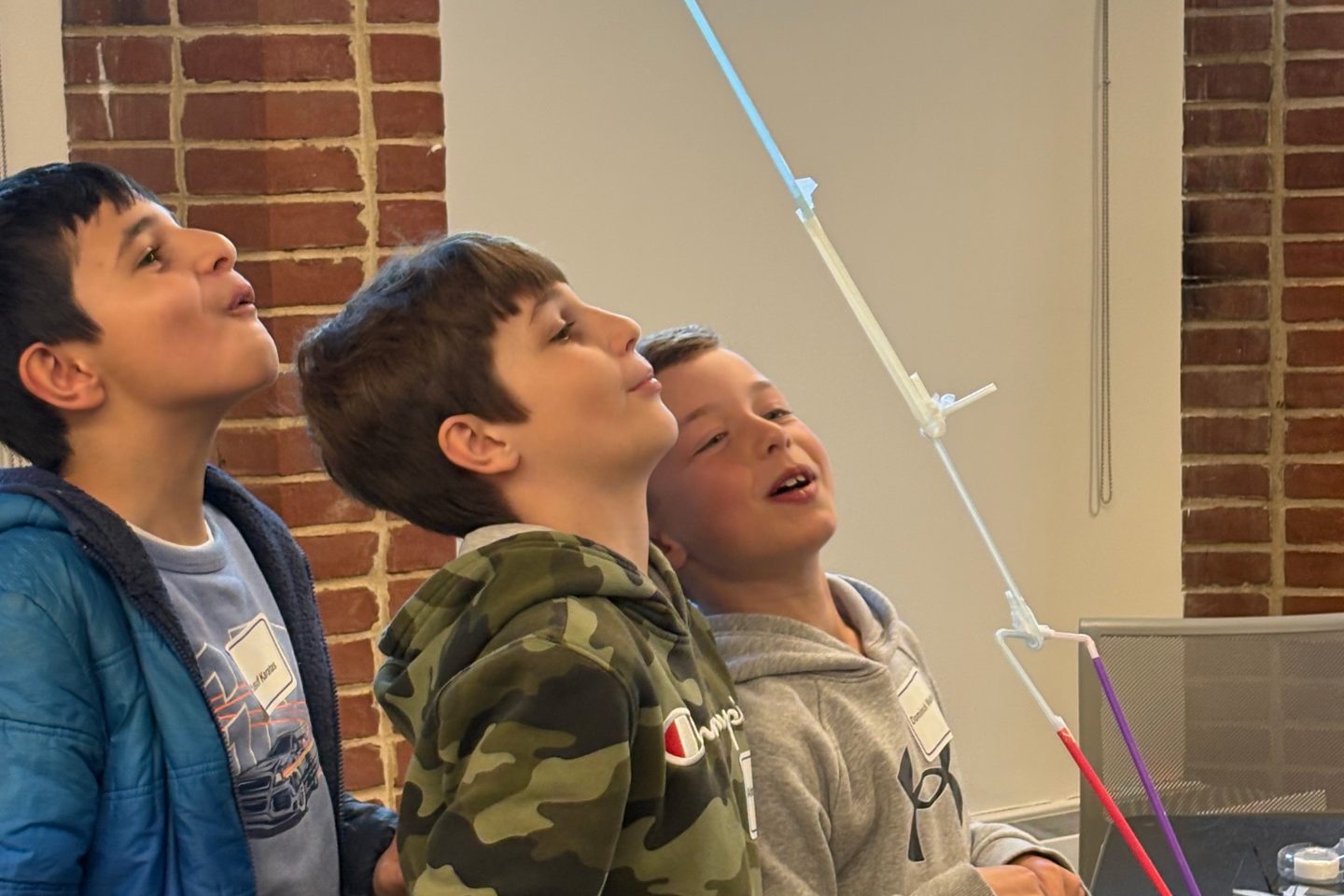 Lots of cool experiments in Physics! Children took part in interactive physics demonstrations and experiments.