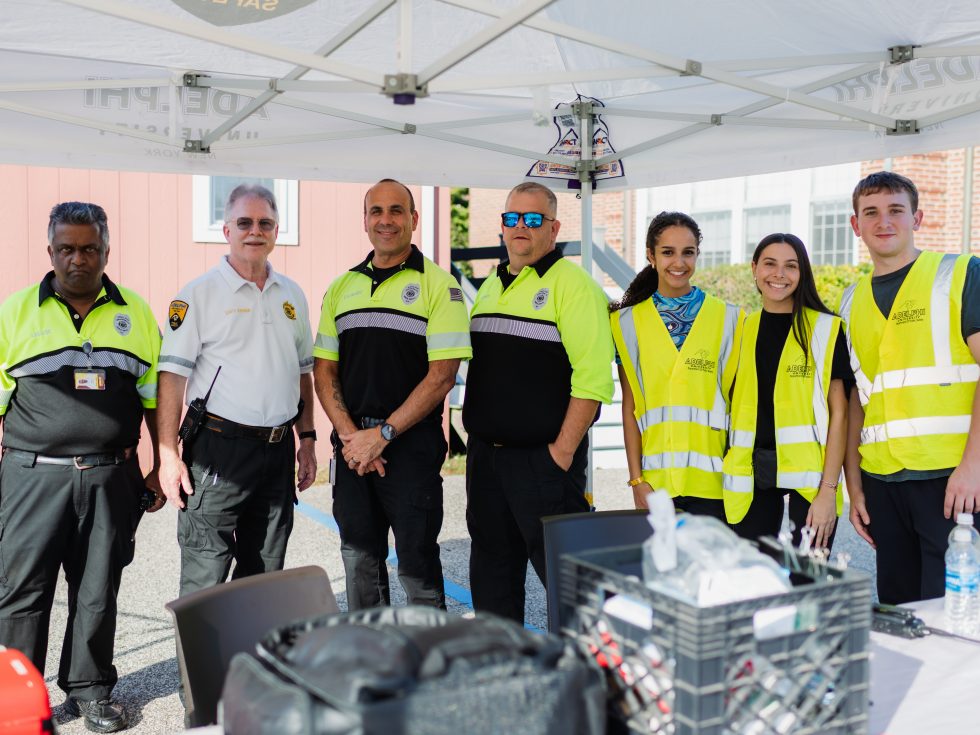 Public Safety officers at Adelphi University