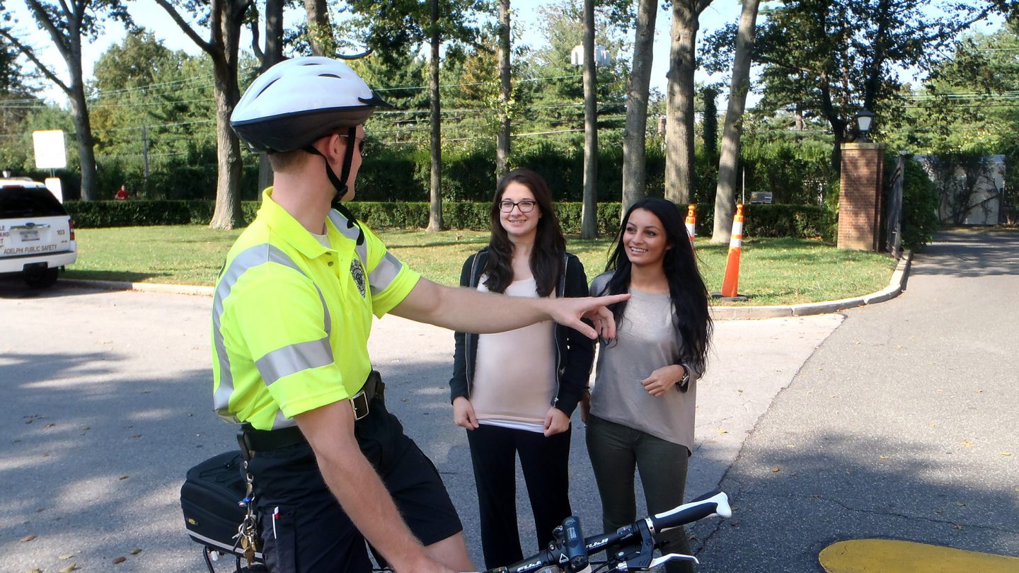 Adelphi University bike patrol helps students get around campus and ensures safety