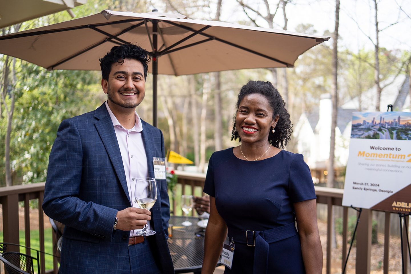 Making new connections in our alumni community is a great reason to smile for the camera!