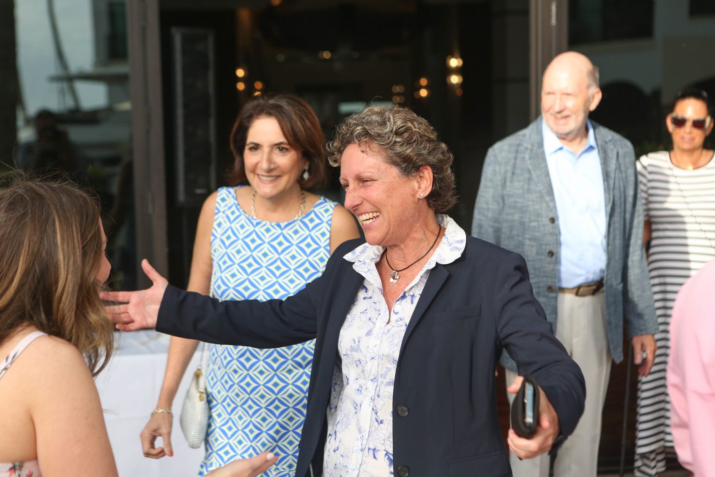 Adelphi’s Alumni Relations staff gave guests a warm and welcoming greeting!