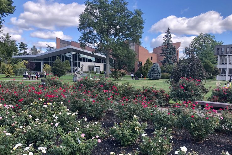 Spring photo of campus - University Center