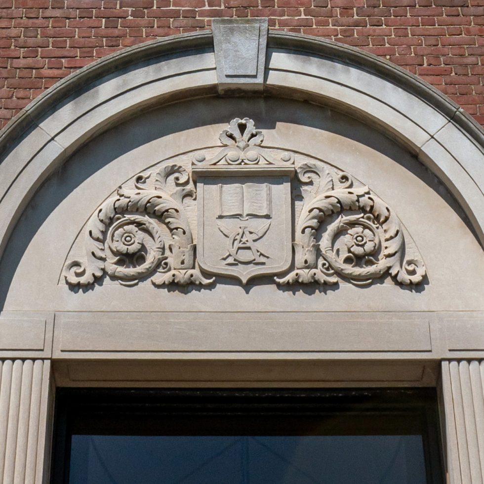 Adelphi Buildings: Close Up Levermore Hall Carvings
