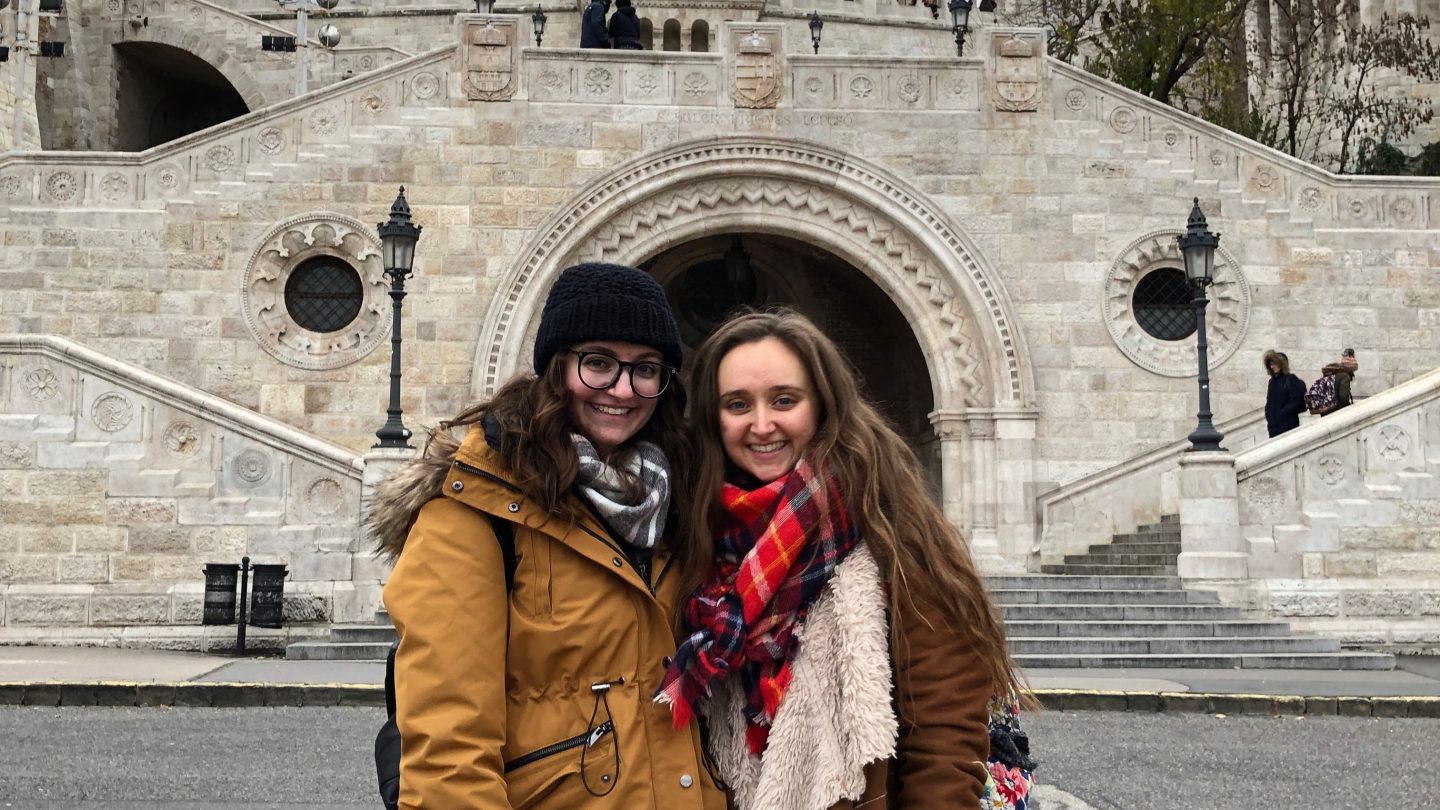 Adelphi students Olivia Tcholakian, Emily Lawrence studying abroad in Europe