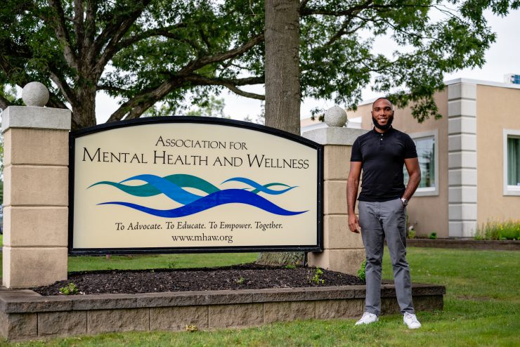 Association for Mental Health and Wellness internship with Adelphi University student Shayne Georges