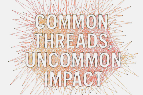 Common Threads Uncommon Impact: Adelphi Research Magazine Cover