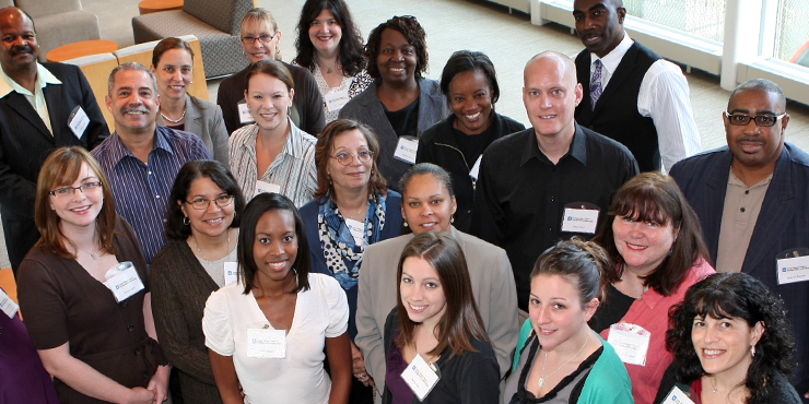 A group of nonprofit leaders at a workshop