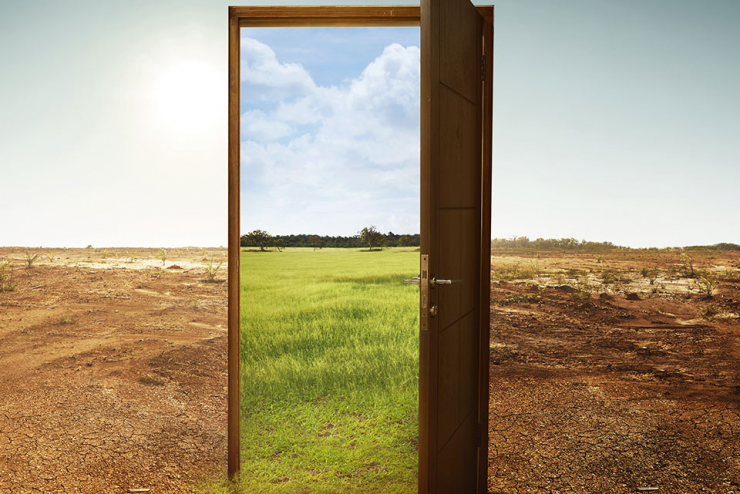 an open doorway