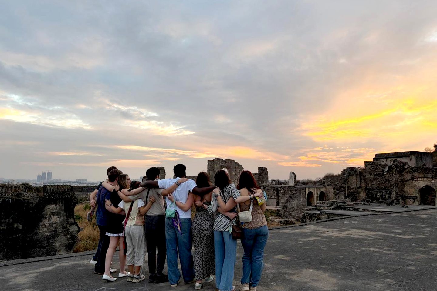 Together at Golconda Fort, reflecting on the deep history that continues to influence and inspire the India of today.