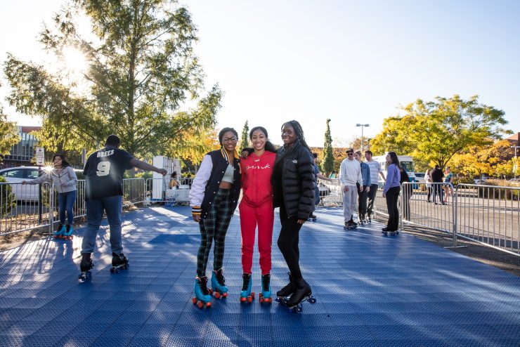 Panthers skate around at the Spirit Sendoff