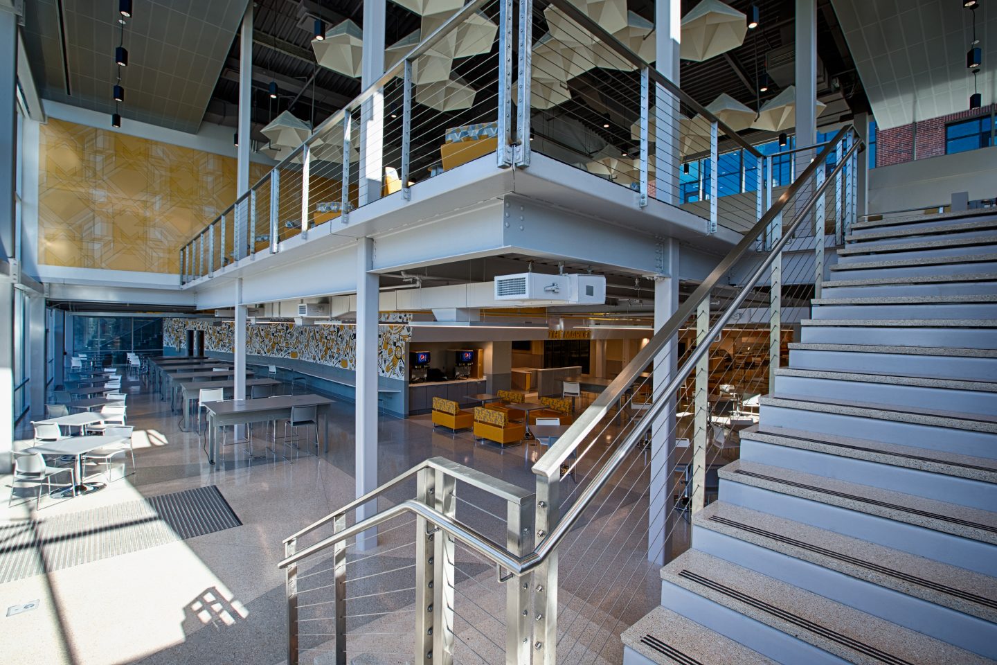 Staircase to the UC Dining Hall on the Lower Level