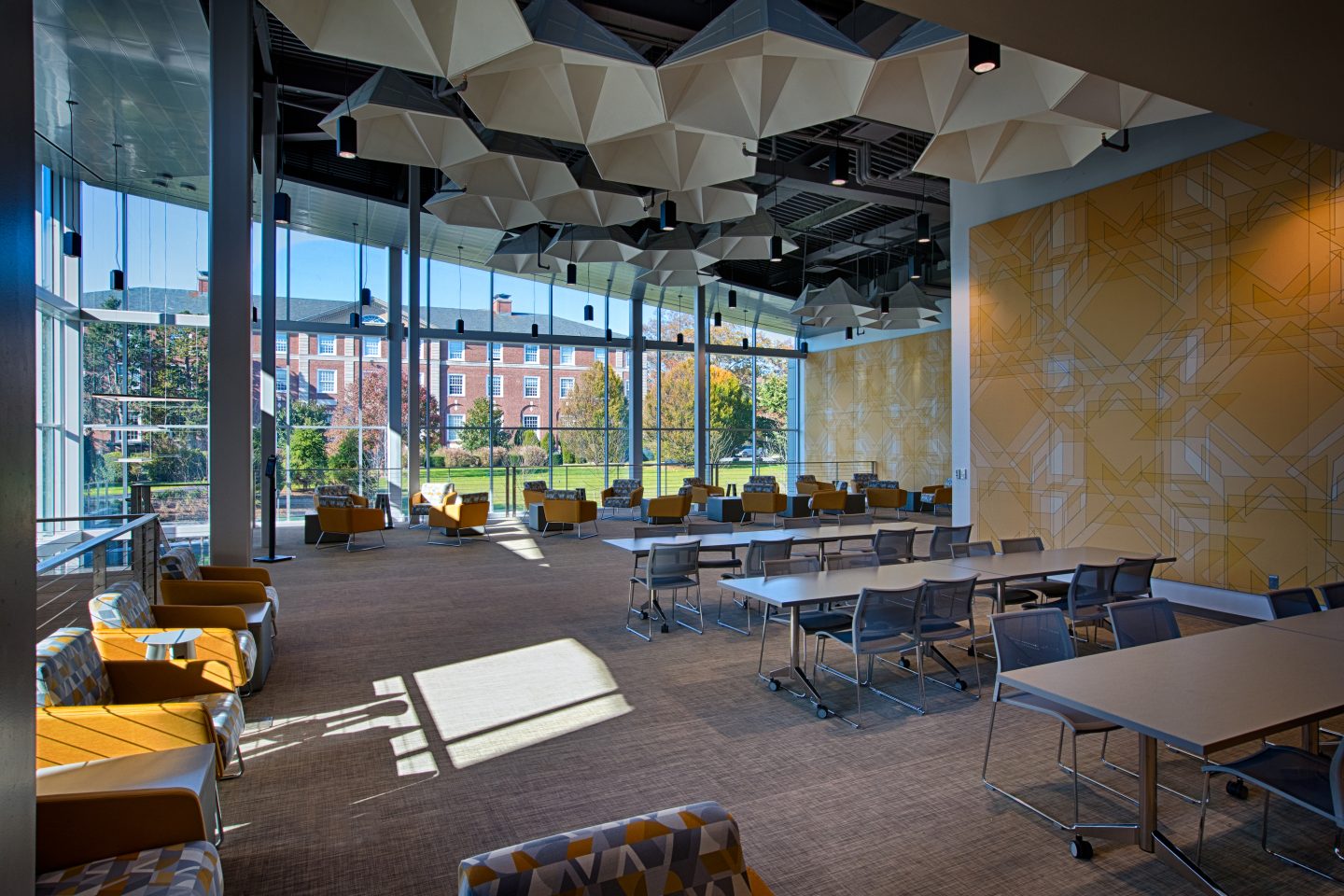 Seating space in the main lobby area of the UC - first floor