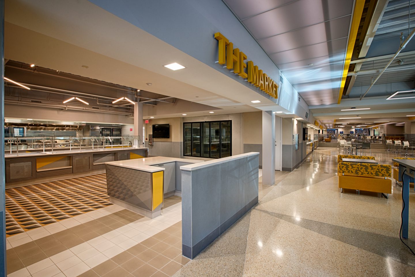 Food court in the UC Dining Hall