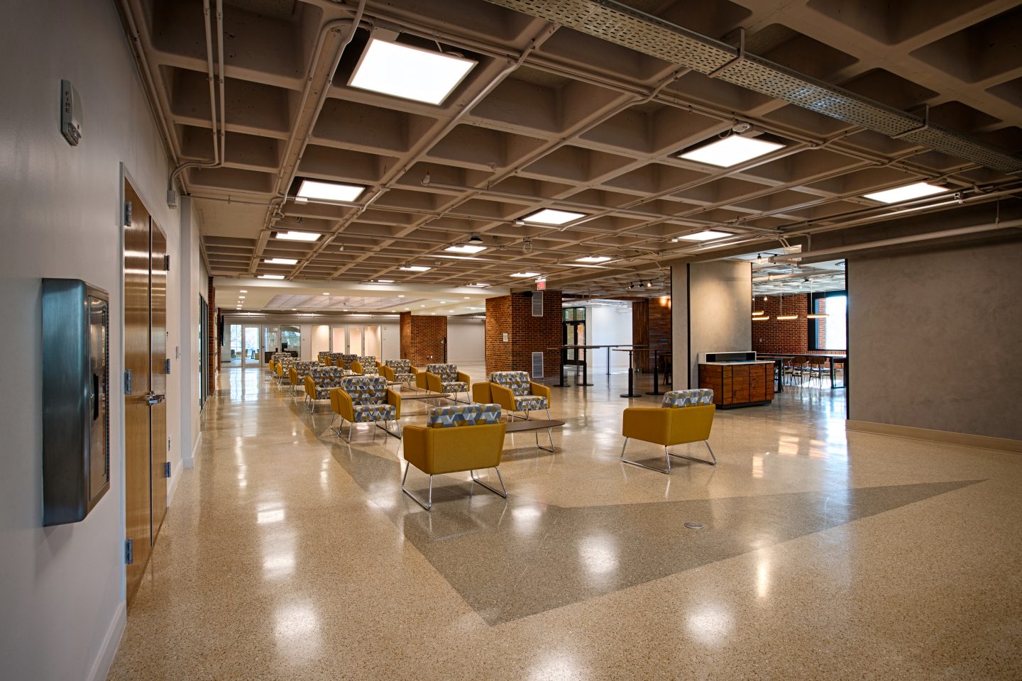 Seating space in the main lobby area of the UC - first floor