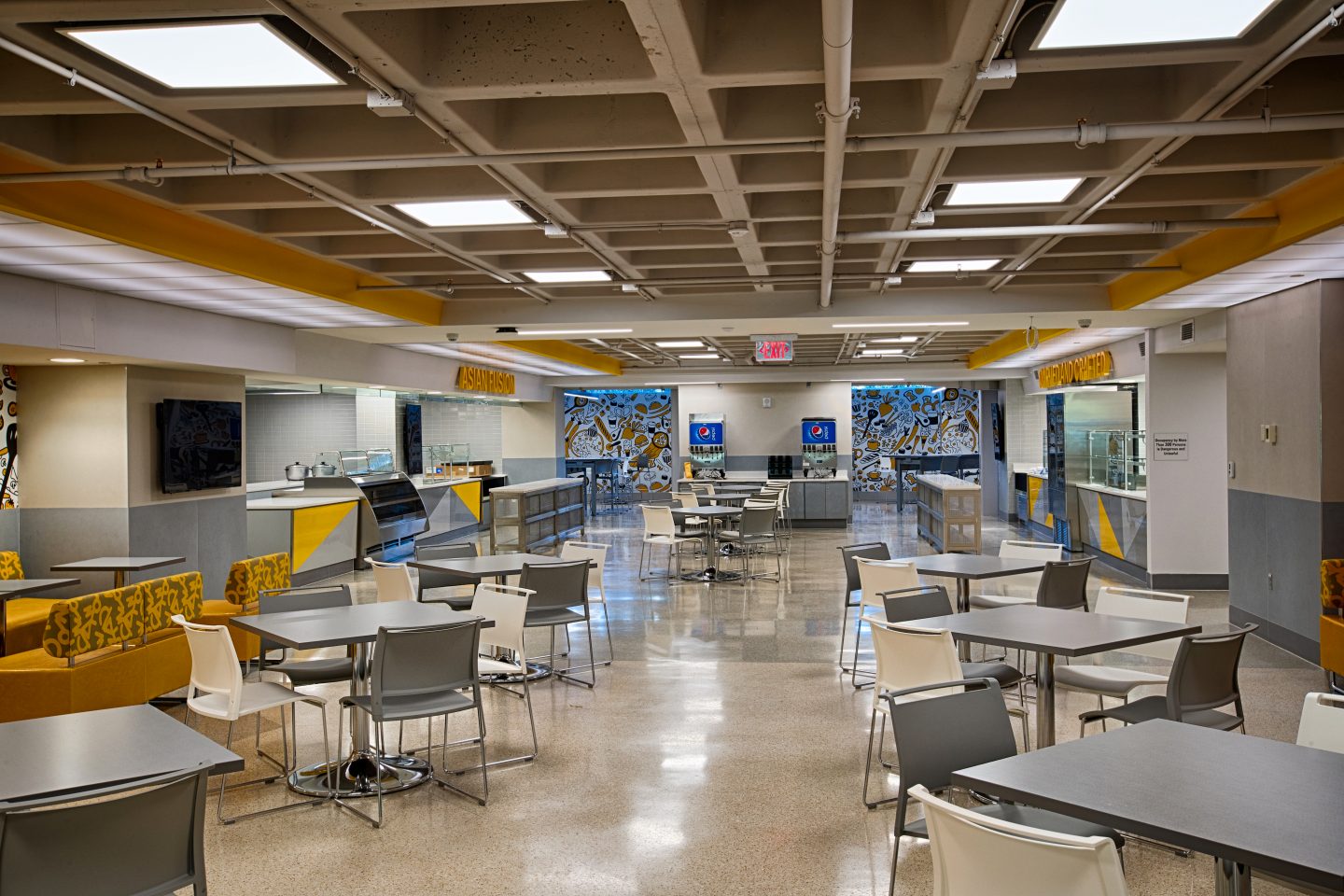 UC Dining Hall on the Lower Level